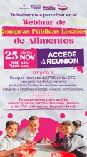 Webinar de Compras Públicas Locales de Alimentos