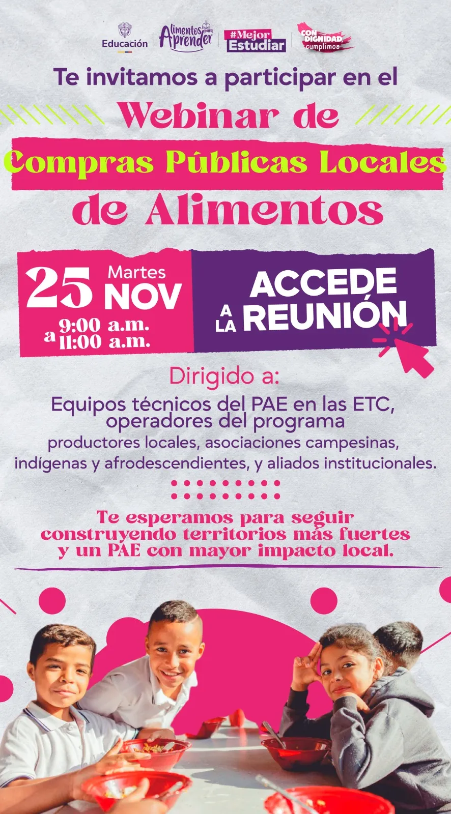 Webinar de Compras Públicas Locales de Alimentos