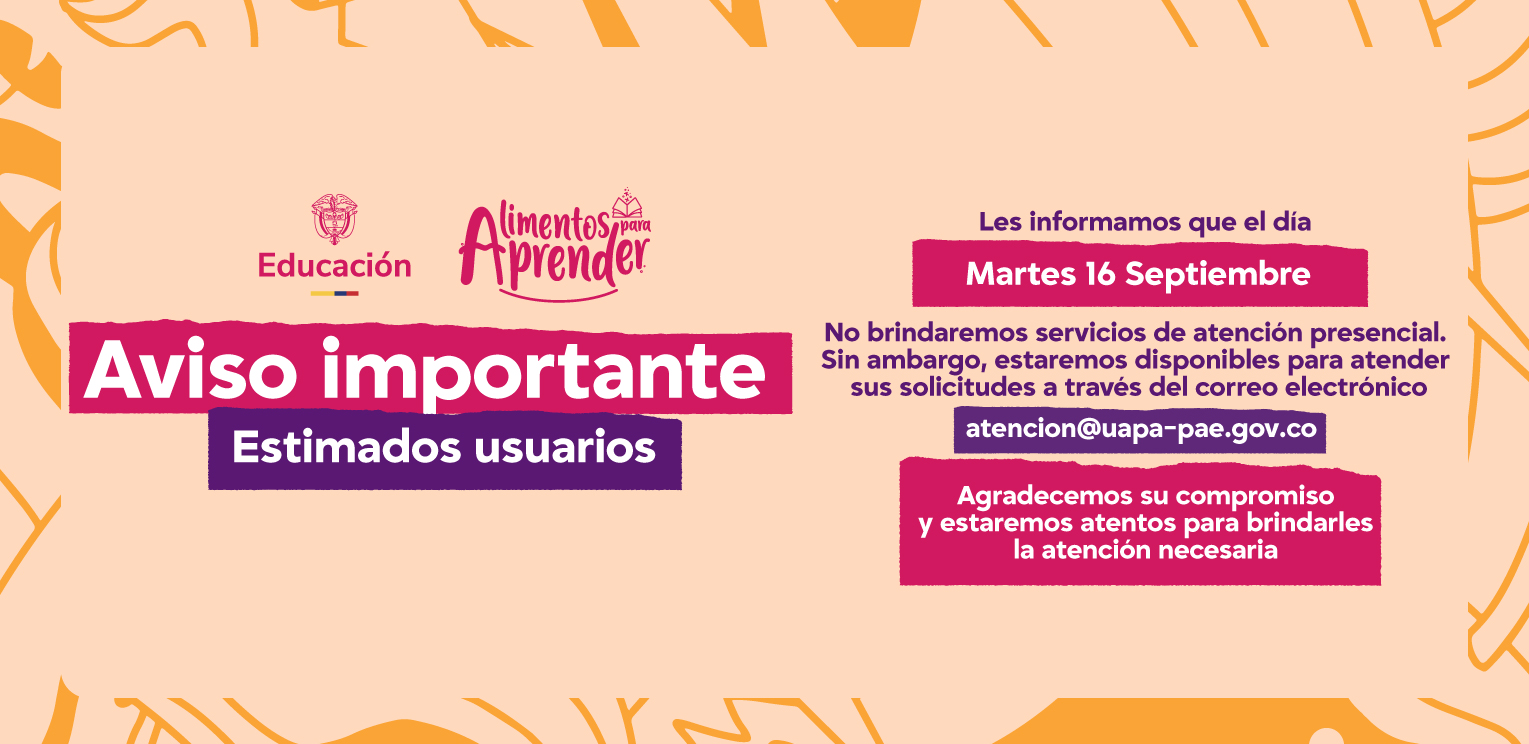 Este 16 de Septiembre no brindaremos atención presencial