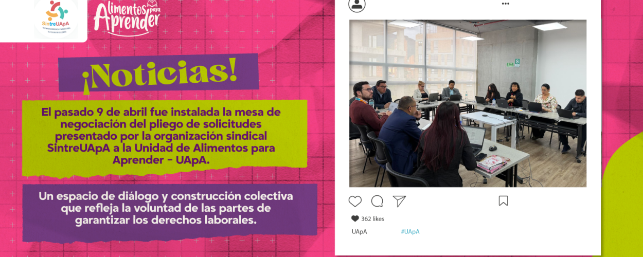 El pasado 9 de abril fue instalada la mesa de negociación del pliego de solicitudes presentado por la organización sindical SintreUApA