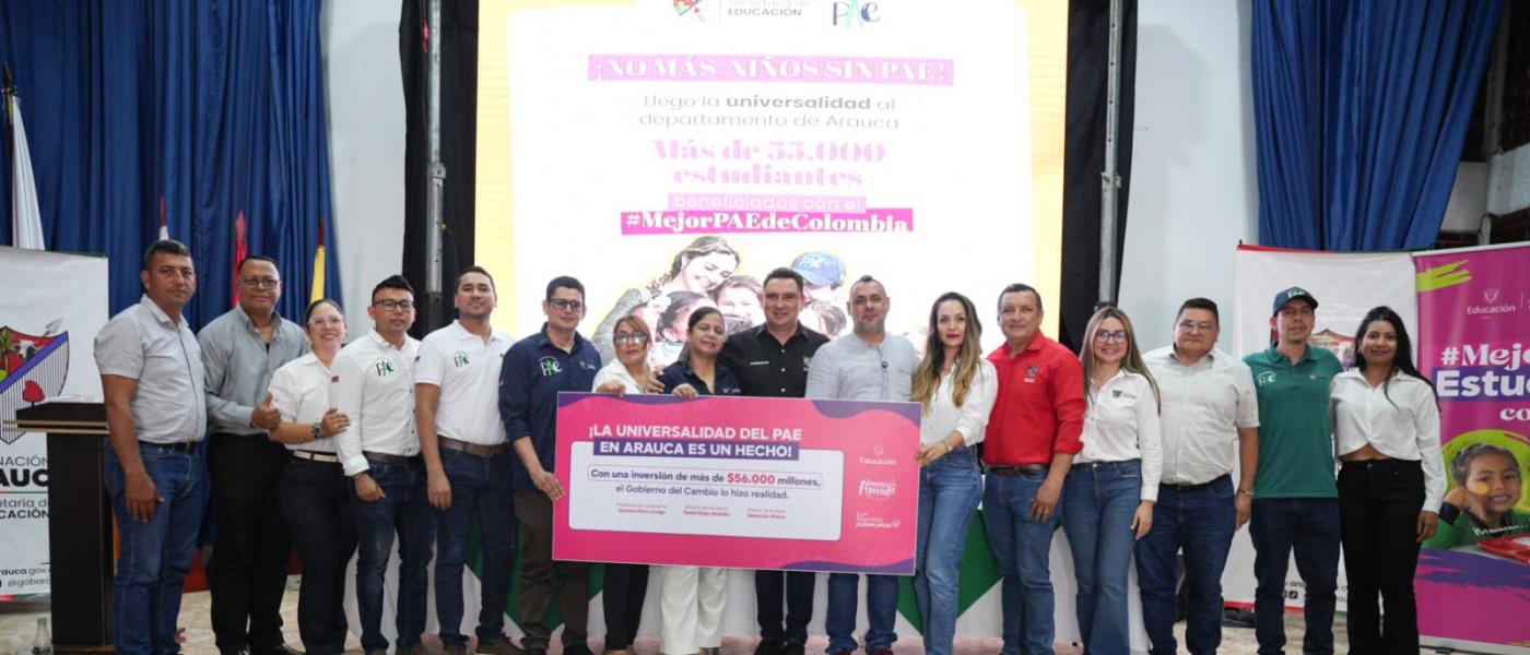 Gobierno del Cambio duplicó la inversión nacional del PAE en Arauca y alcanzó la cobertura universal